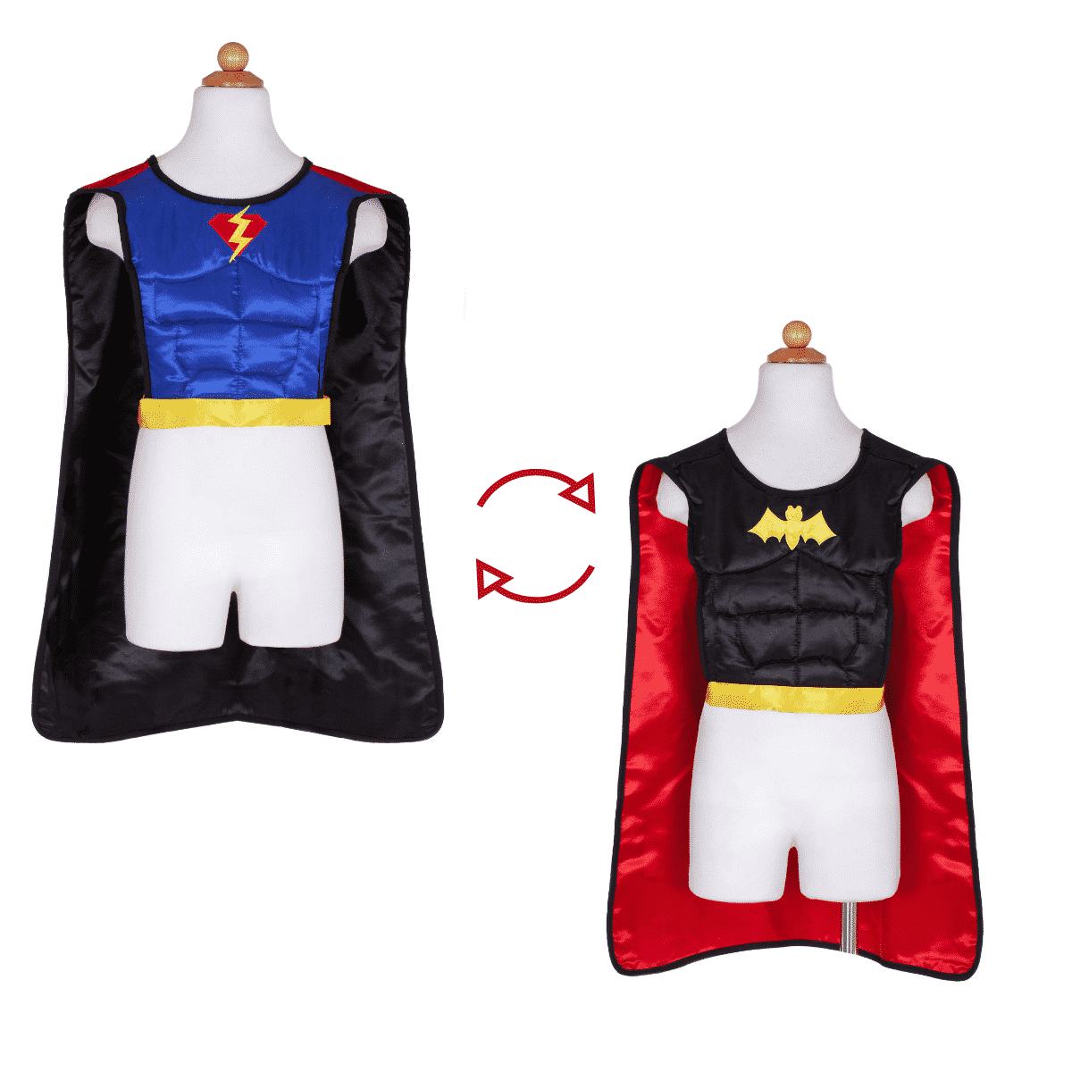 Déguisement réversible de super héros 4-7 ans – Image 2